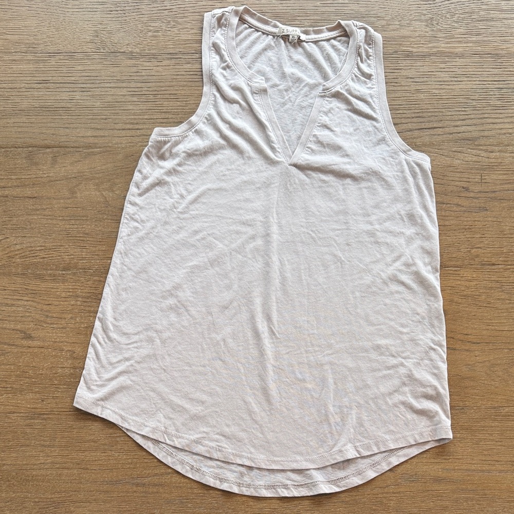 Z Supply Women's V-Notch Tank Top - Bone